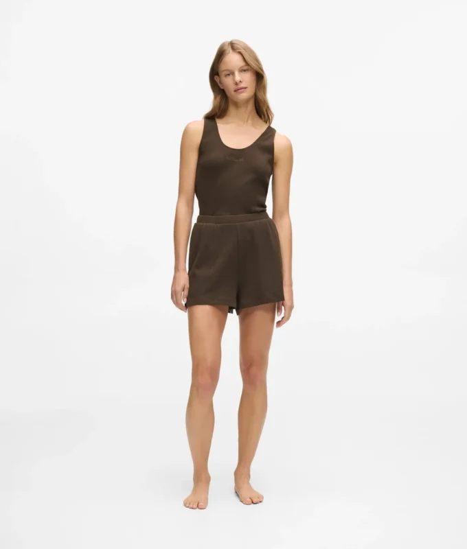 Waffle loungewear shorts