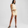 ZIP-FRONT SLEEVELESS TOP